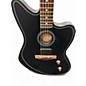 Used Fender Acoustasonic Jazzmaster Black Acoustic Electric Guitar