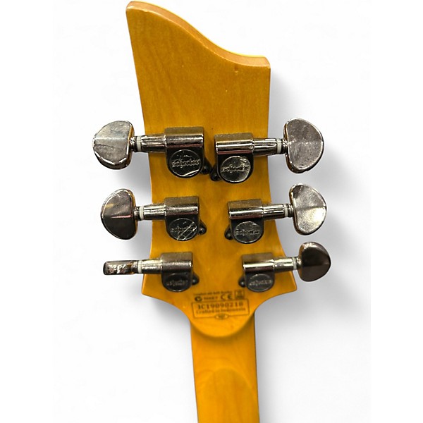 Used Schecter Guitar Research Omen Extreme 6 PINK BURST Solid Body Electric Guitar