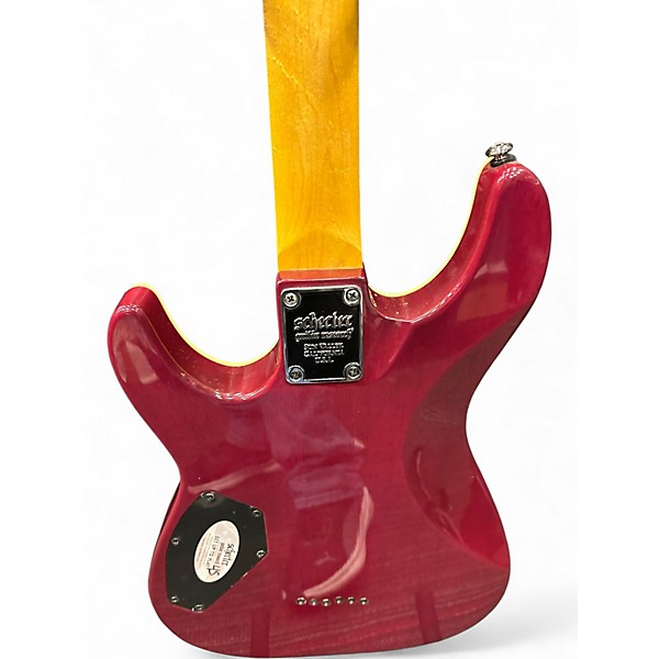 Used Schecter Guitar Research Omen Extreme 6 PINK BURST Solid Body Electric Guitar