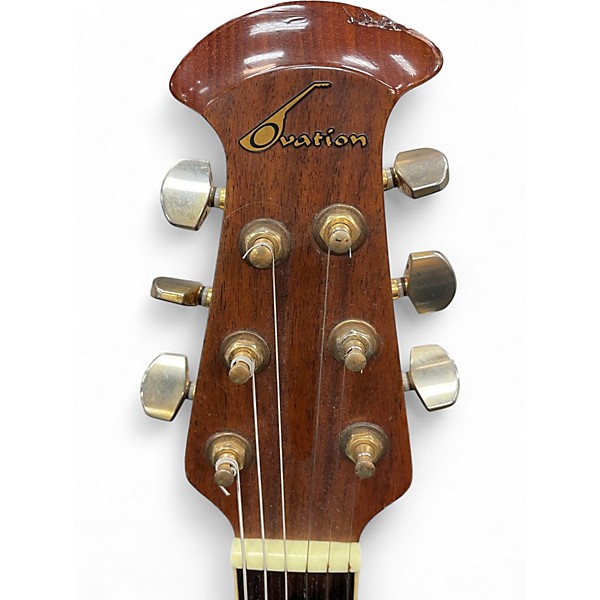 Used Ovation CS257 Celebrity Candy Red Burst Acoustic Electric Guitar