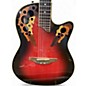Used Ovation CS257 Celebrity Candy Red Burst Acoustic Electric Guitar