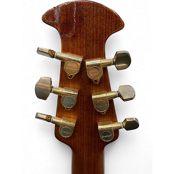 Used Ovation CS257 Celebrity Candy Red Burst Acoustic Electric Guitar