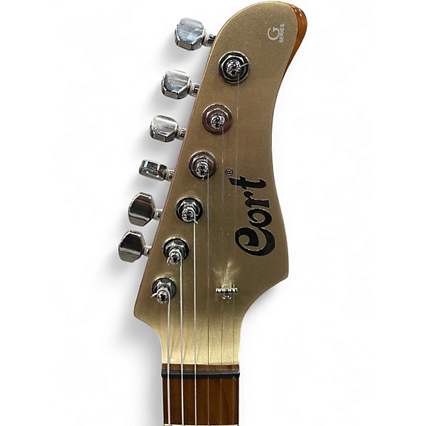 Used Cort G300 PRO Metallic Gold Solid Body Electric Guitar