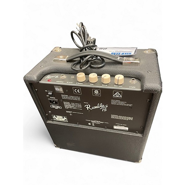 Used Fender Rumble 15 15W 1X8 Bass Combo Amp