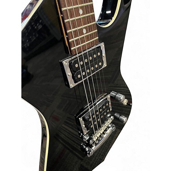 Used Ibanez ICX120 Iceman X Black and White Solid Body Electric Guitar