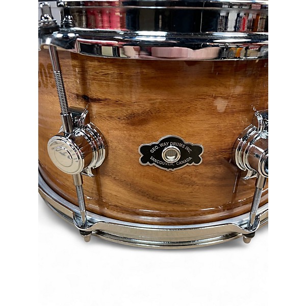 Used George Way Drums 7X14 acatia Natural Drum