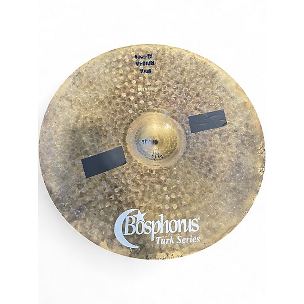 Used Bosphorus Cymbals 21in TURK SERIES MEDIUM RIDE Cymbal