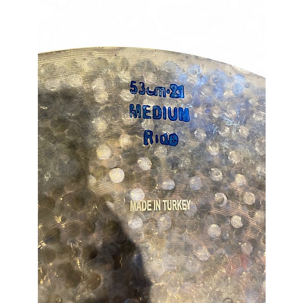 Used Bosphorus Cymbals 21in TURK SERIES MEDIUM RIDE Cymbal