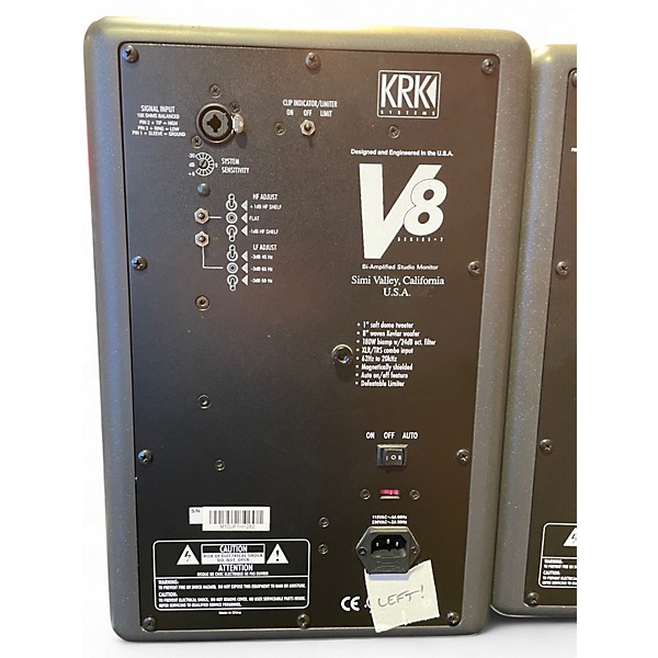 Used KRK V8 Series 2 Pair Powered Monitor