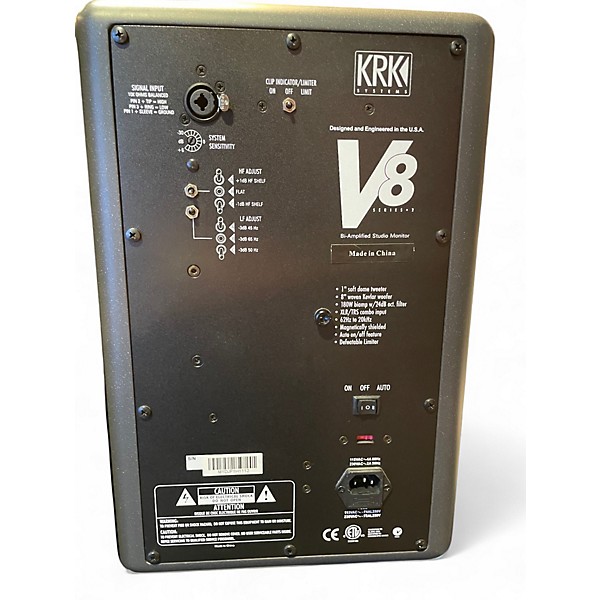 Used KRK V8 Series 2 Pair Powered Monitor