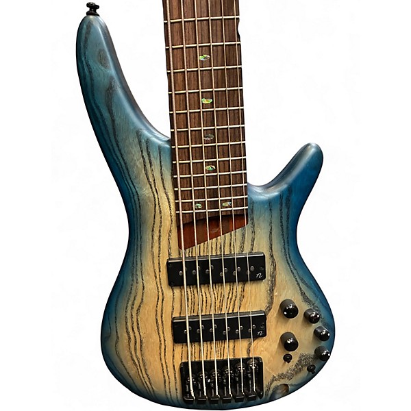 Used 2024 Ibanez SR606E 6-String Cosmic Blue Sunburst Electric Bass Guitar