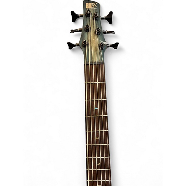 Used 2024 Ibanez SR606E 6-String Cosmic Blue Sunburst Electric Bass Guitar