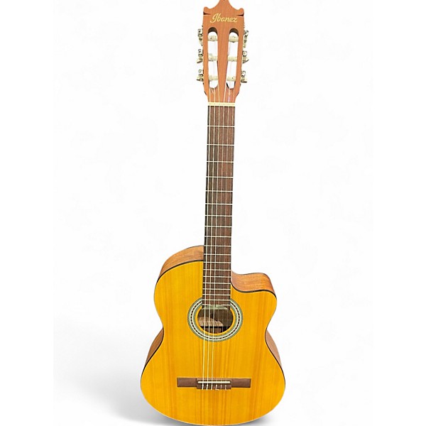 Used Fender CLASSICAL Antique Natural Classical Acoustic Electric Guitar