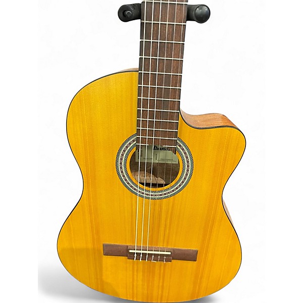 Used Fender CLASSICAL Antique Natural Classical Acoustic Electric Guitar