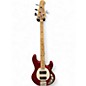 Used Sterling by Music Man STINGRAY Candy Apple Red Electric Bass Guitar thumbnail