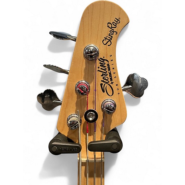 Used Sterling by Music Man STINGRAY Candy Apple Red Electric Bass Guitar
