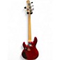 Used Sterling by Music Man STINGRAY Candy Apple Red Electric Bass Guitar
