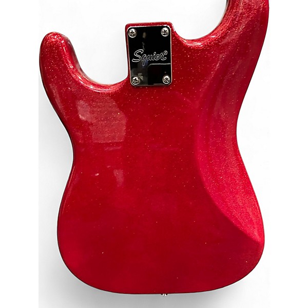 Used Squier Standard Stratocaster red sparkle Solid Body Electric Guitar