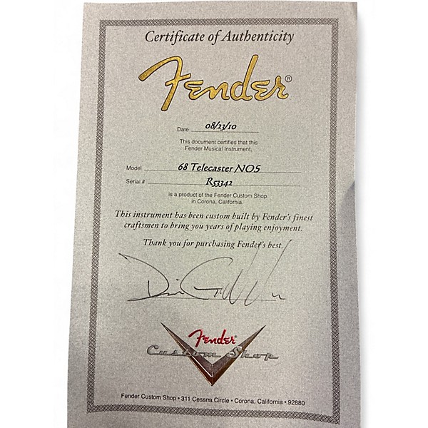 Used Fender Custom Shop 68 Telecaster NOS Pink Paisley Solid Body Electric Guitar