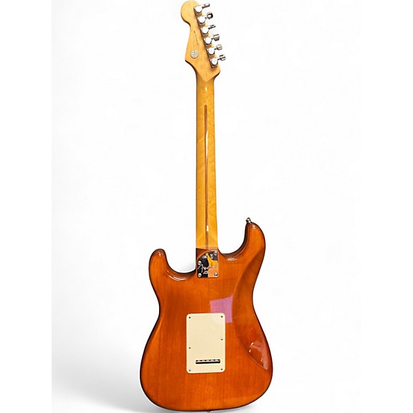 Used Fender American Select Stratocaster HSS Antique Amber Solid Body Electric Guitar
