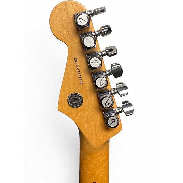 Used Fender American Select Stratocaster HSS Antique Amber Solid Body Electric Guitar