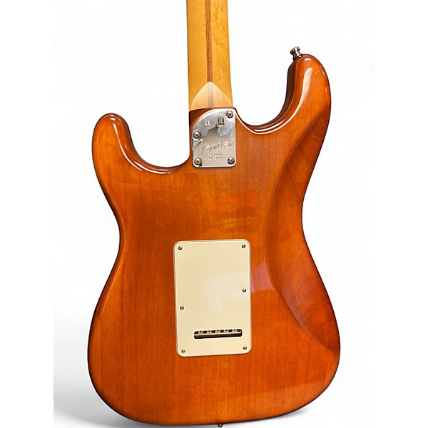 Used Fender American Select Stratocaster HSS Antique Amber Solid Body Electric Guitar
