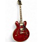 Used SX 335 Style Trans Red Hollow Body Electric Guitar thumbnail