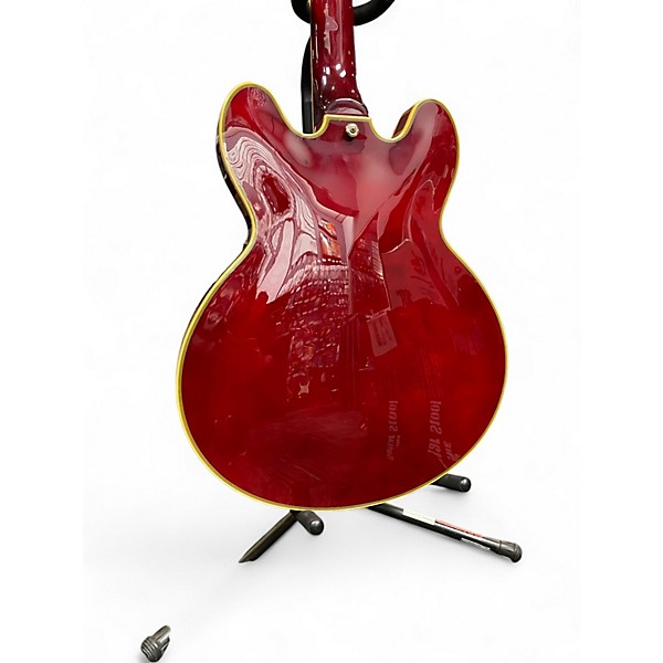 Used SX 335 Style Trans Red Hollow Body Electric Guitar