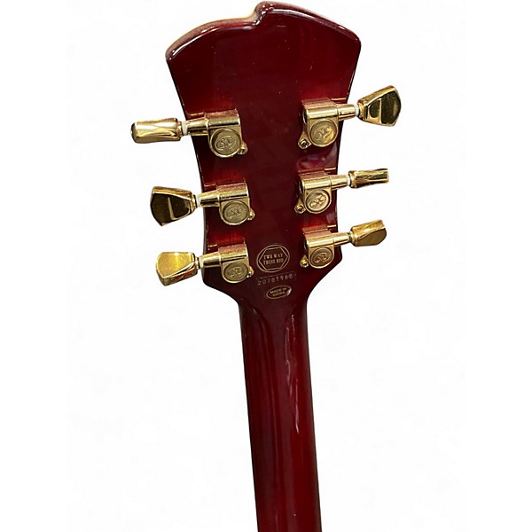 Used SX 335 Style Trans Red Hollow Body Electric Guitar