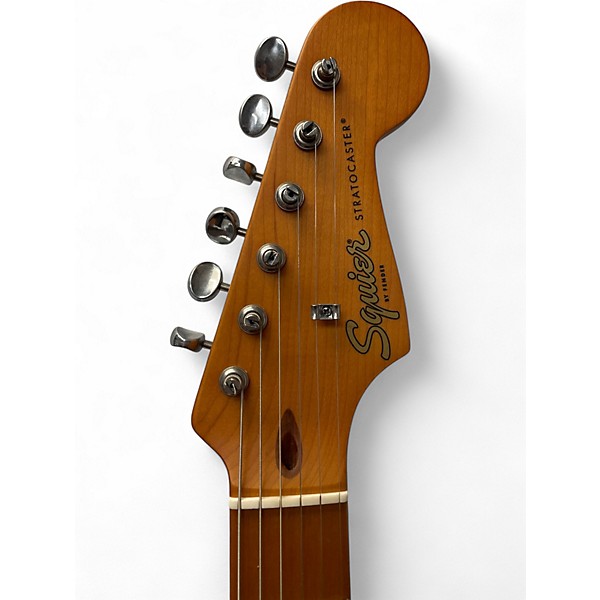 Used Squier 40th Anniversary Vintage Edition Stratocaster Satin Sea Foam Green Solid Body Electric Guitar