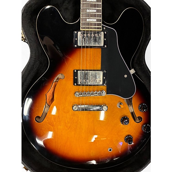 Used 2016 Epiphone ES335 Pro Vintage Sunburst Hollow Body Electric Guitar