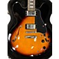 Used 2016 Epiphone ES335 Pro Vintage Sunburst Hollow Body Electric Guitar