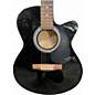 Used Fender FA135CE Concert Black Acoustic Electric Guitar