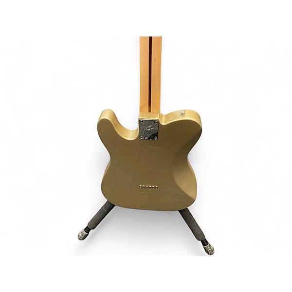 Used Fender Chris Shiflett Telecaster Deluxe Shoreline Gold Solid Body Electric Guitar