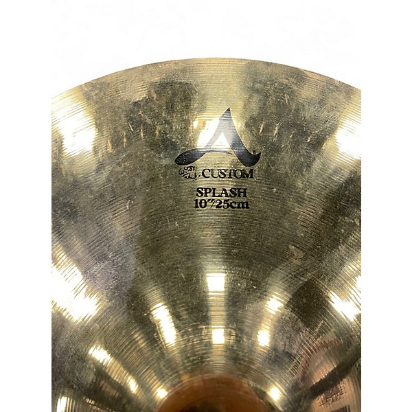 Used Zildjian 10in A Custom Splash Cymbal