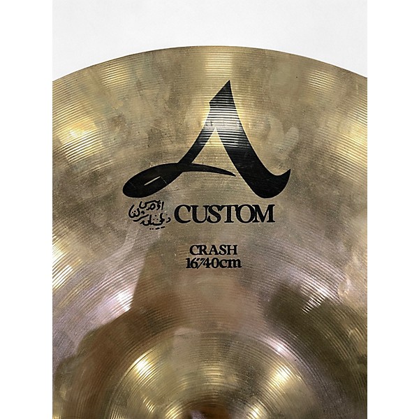 Used Zildjian 16in A Custom Crash Cymbal