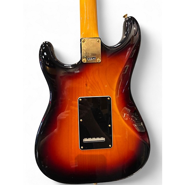 Used Fender Artist Series Stevie Ray Vaughan Stratocaster 3 Tone Sunburst Solid Body Electric Guitar