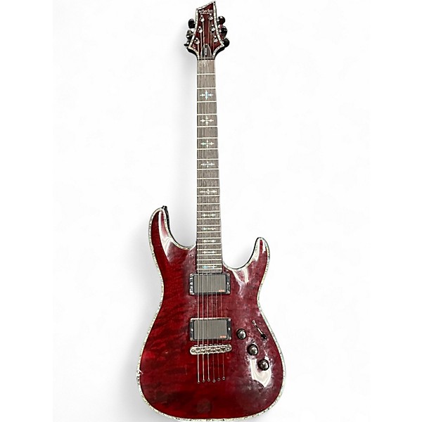 Used Schecter Guitar Research Hellraiser C1 Black Cherry Solid Body Electric Guitar