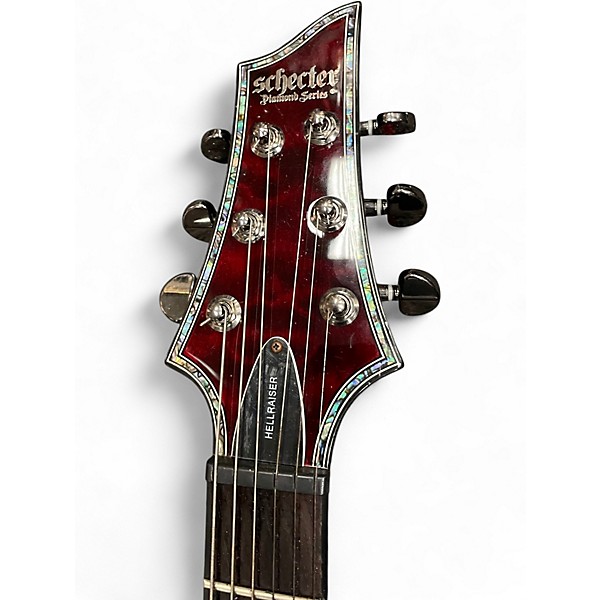 Used Schecter Guitar Research Hellraiser C1 Black Cherry Solid Body Electric Guitar