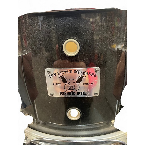 Used Pork Pie 7X13 Little Squealer Snare BLACK Drum