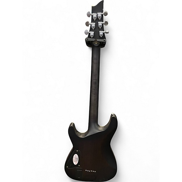 Used Schecter Guitar Research C1 Platinum translucent black Solid Body Electric Guitar