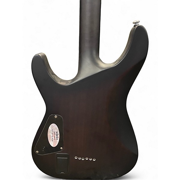 Used Schecter Guitar Research C1 Platinum translucent black Solid Body Electric Guitar