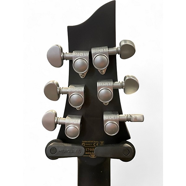 Used Schecter Guitar Research C1 Platinum translucent black Solid Body Electric Guitar