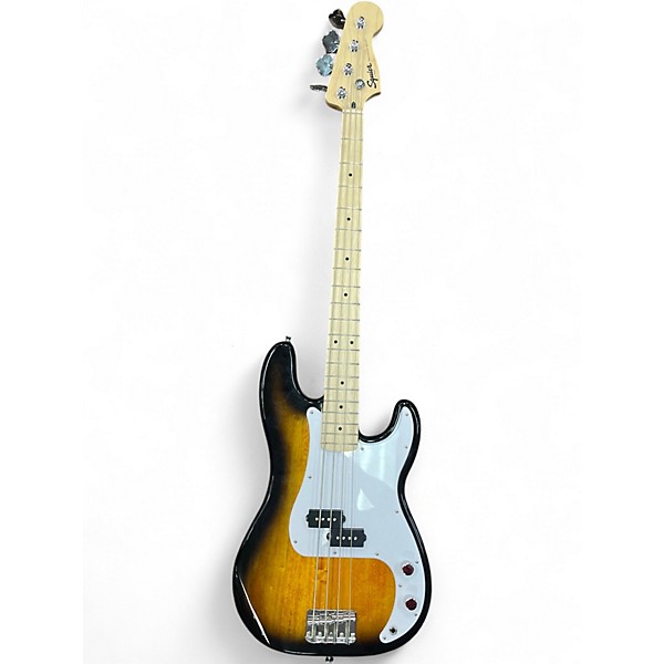 Used Squier Precision Bass Sunburst Electric Bass Guitar