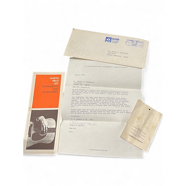 Vintage 1971 Martin D28 Natural Acoustic Guitar