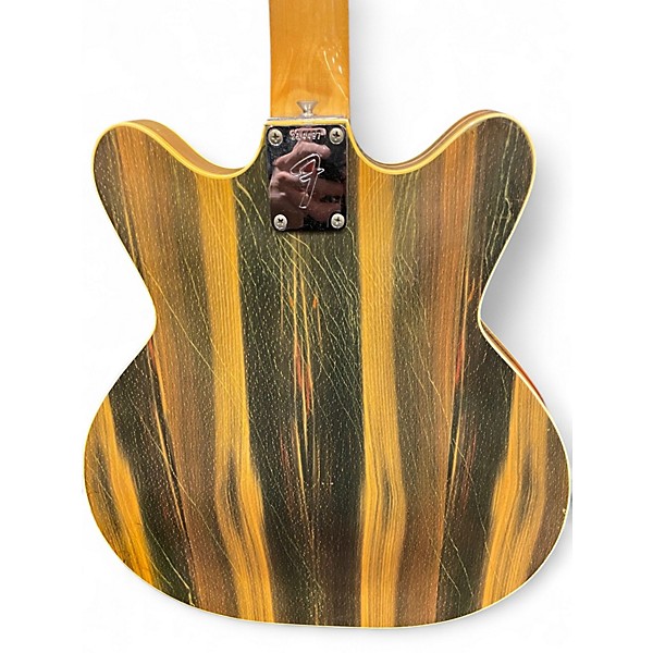 Vintage 1967 Fender Coronado II Wildwood II Natural Hollow Body Electric Guitar