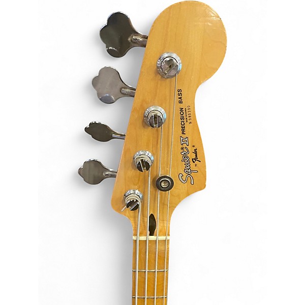 Used 2000s Fender Player Precision Bass Candy Apple Red Electric Bass Guitar