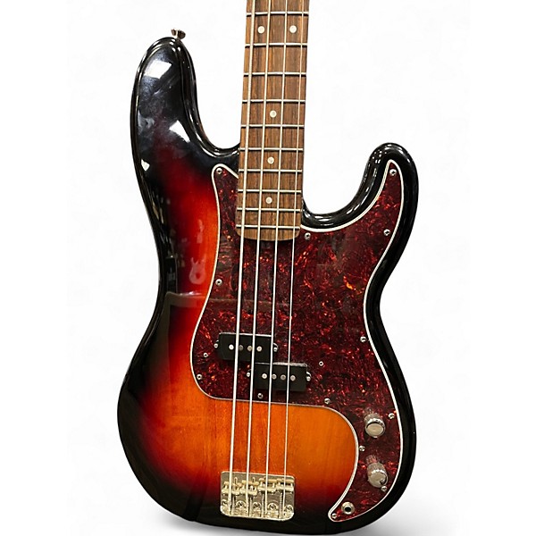 Used Squier Precision Bass 2 Color Sunburst Electric Bass Guitar
