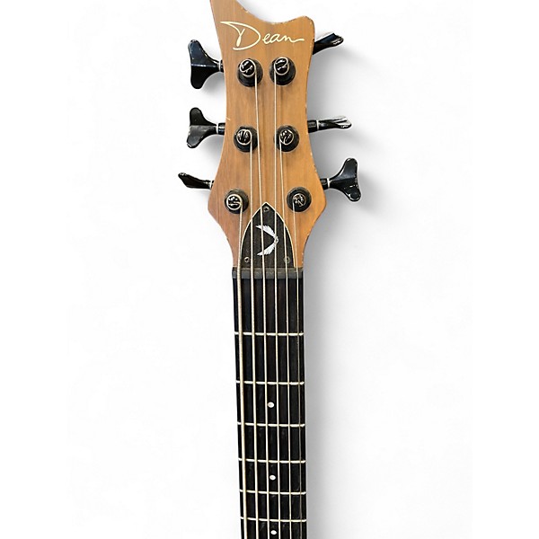 Used Dean 6 String Bass Walnut Electric Bass Guitar