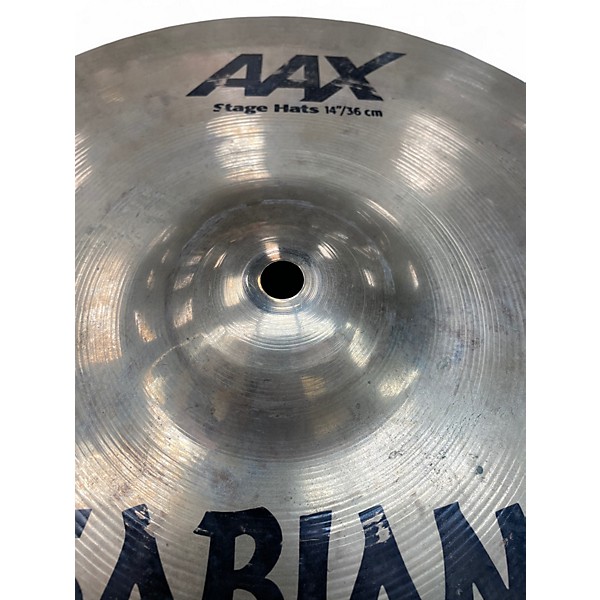 Used SABIAN 14in AAX Stage Hi Hat Pair Cymbal